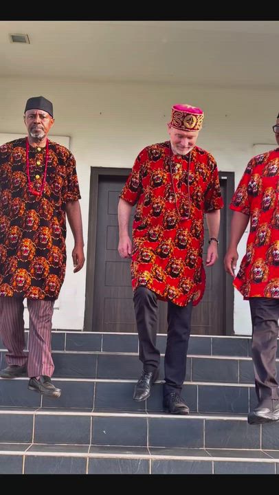 Peter Obi receives the European Union ambassador at his home in Onitsha.