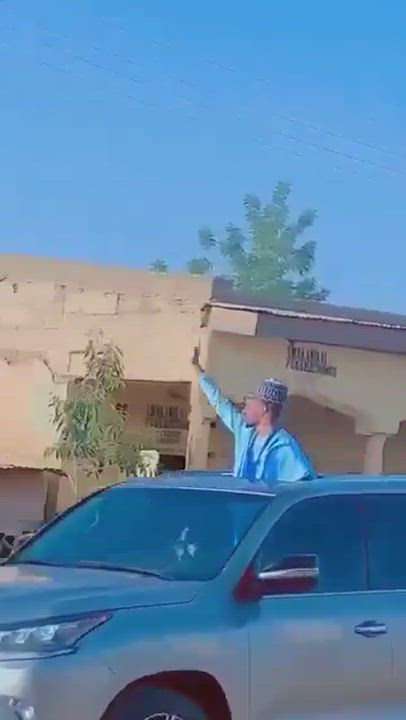 Buhari son spotted creating his people after declaring to run for office