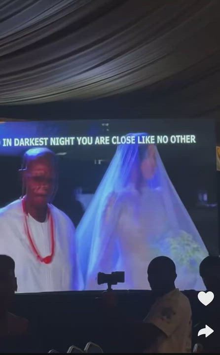 A video captured the beautiful moment reality TV star Cross Okonkwo got emotional watching his bride...