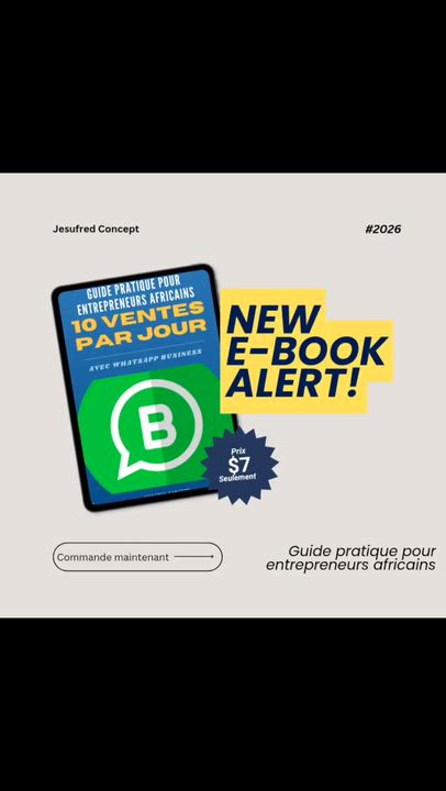 I guarantee you 10 sales per day with WhatsApp Business through a practical guide. Just take a look...