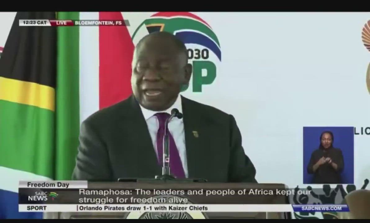 “We say to those who are here legally, respect us as South Africans, respect our laws, conventions a...