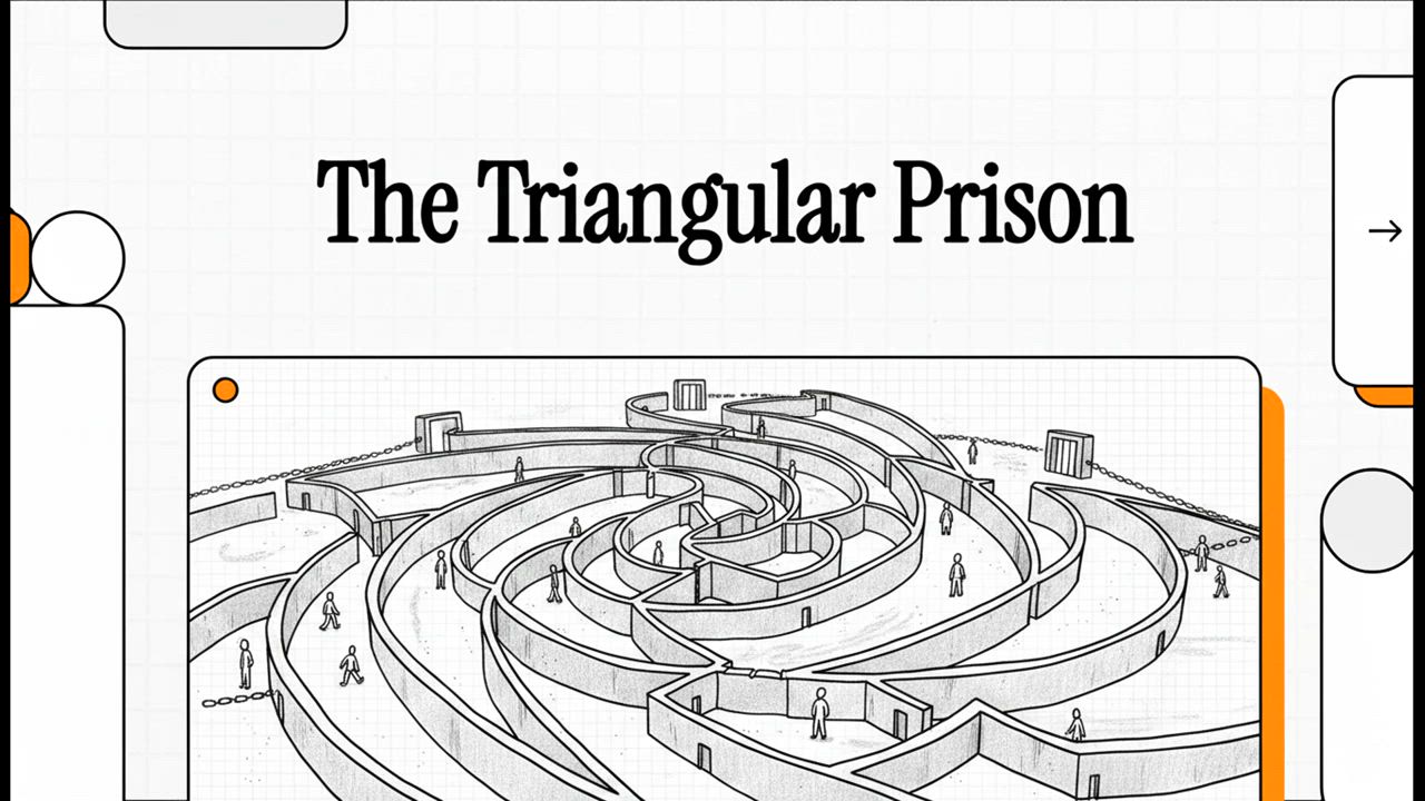 Free yourself from the triangular prison. Wake up, stand up and emancipate yourself.