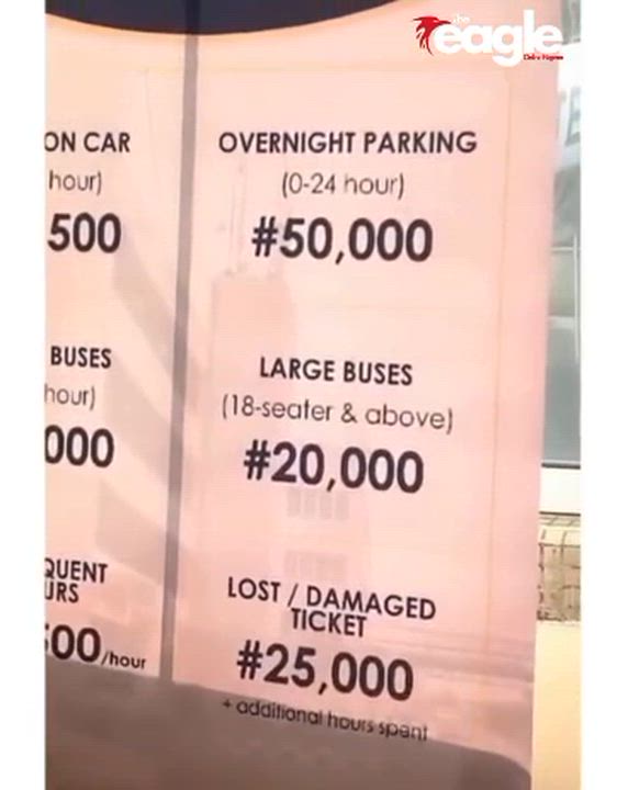 White Money cries out after paying N206k for parking at the airport for 4 days.

#theeagleonlinenige...