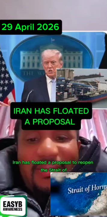 IRAN HAS FLOATED
A PROPOSAL