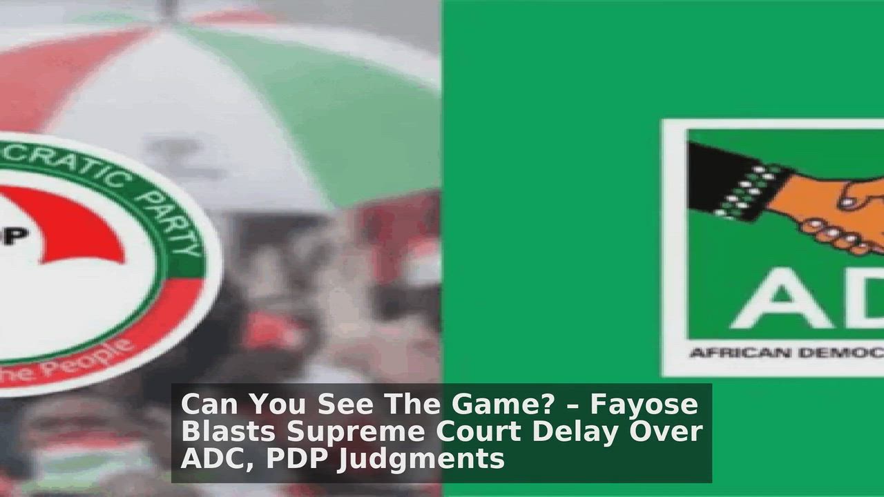 Top 10 Politics Nigeria headlines 🙄🚀 discussions:
1. Can You See The Game? – Fayose Blasts Suprem...