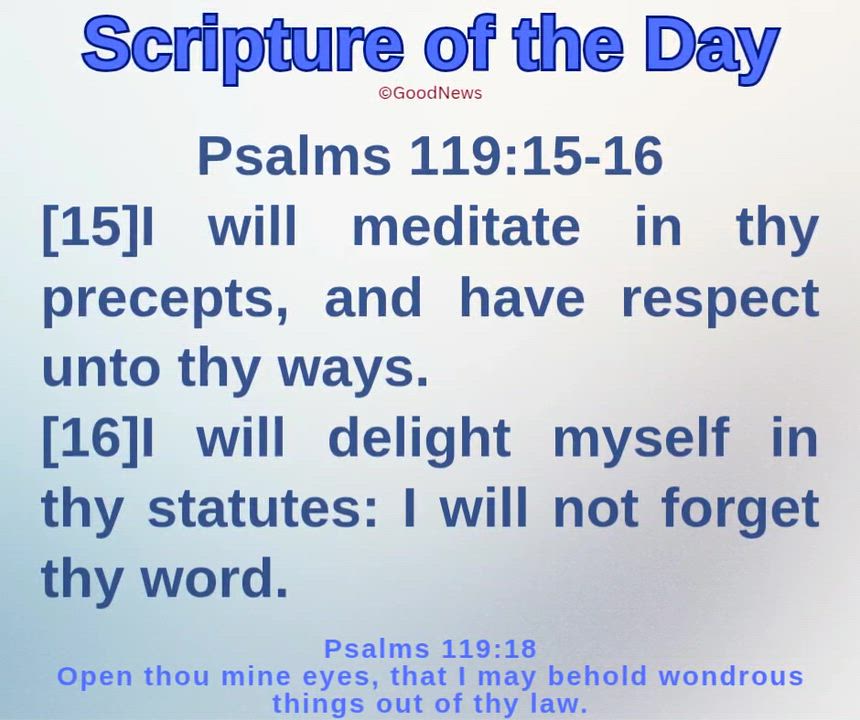 #ScriptureDelight
Meditate and act positively on the Word, and where applicable, pray and make your...