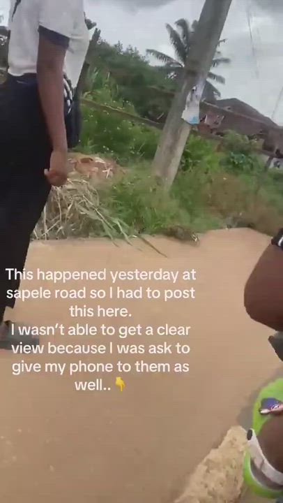 Lady shares video of police officers forcing a young man into a car without him committing any offen...