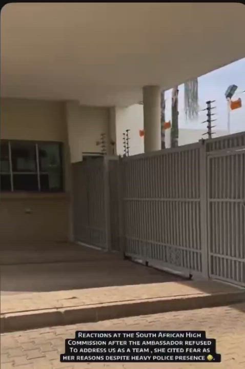 Some Nigerians Took Protest To The South African High Commission In Abuja… But The Ambassador said s...