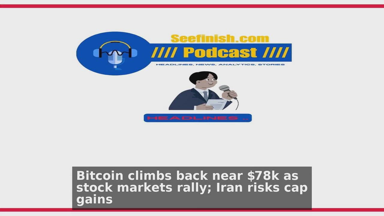 Top 10 Cryptocurrency headlines 🙄🚀 discussions:
1. Bitcoin climbs back near $78k as stock markets...