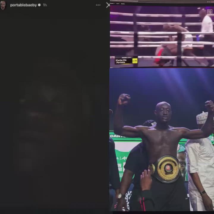“they knew Carter Efe is tall and has long hand but still put him in a boxing with me. I value my li...