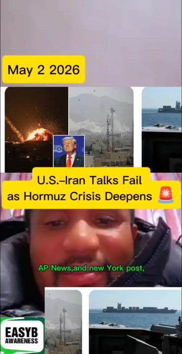 U.S.–Iran Talks Fail as Hormuz Crisis Deepens 🚨