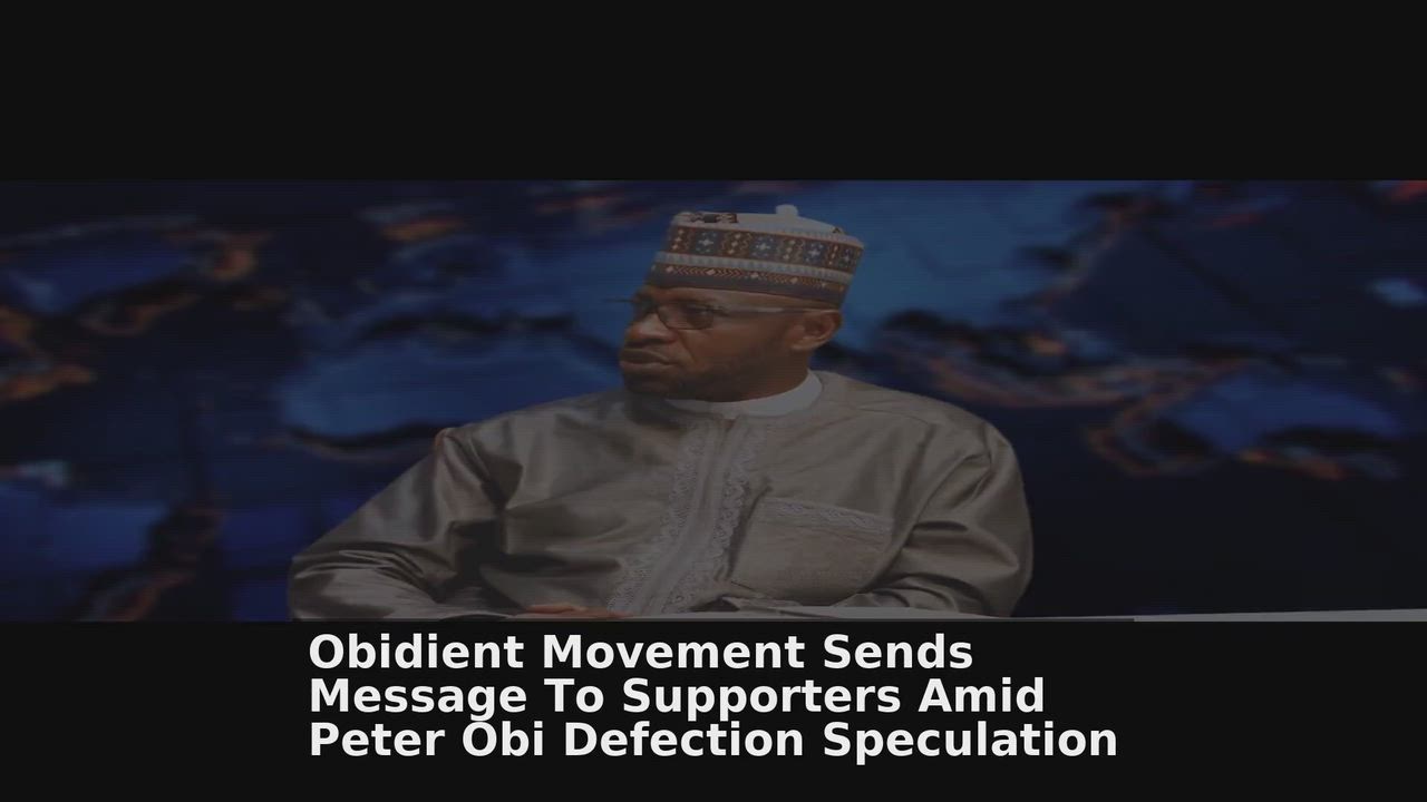 Top 10 Politics Nigeria headlines 🙄🚀 discussions:
1. Obidient Movement Sends Message To Supporter...