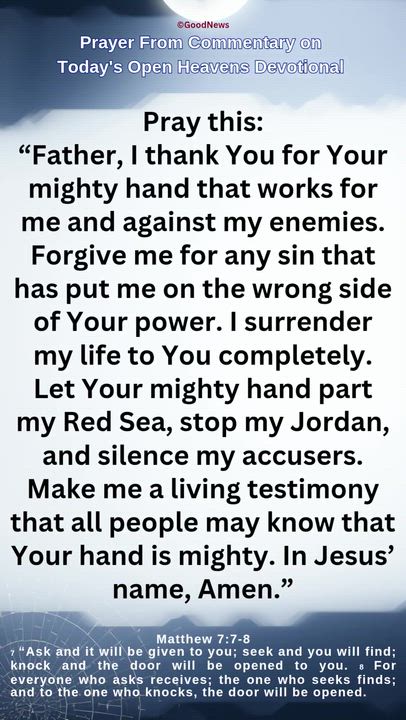 #Prayer from Commentary on Today's Open Heavens Devotional by Pastor E A Adeboye

1 John 5:14-15 Voi...