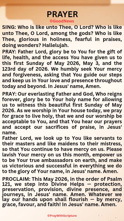 #PrayWithScriptureTodaysPrayer
PRAY: Our everlasting Father and God, Who reigns forever, glory be to...