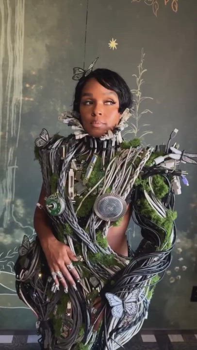 American singer, songwriter, rapper, and actress Janelle Monáe attended the #MetGala2026 wearing an...