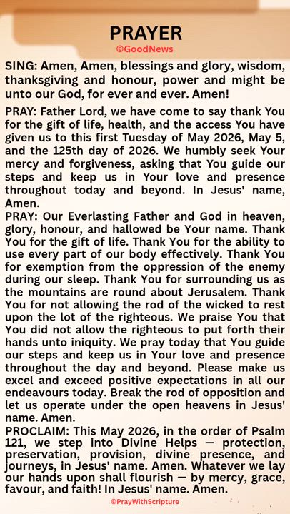 #PrayWithScriptureTodaysPrayer
PRAY: Our Everlasting Father and God in heaven, glory, honour, and ha...