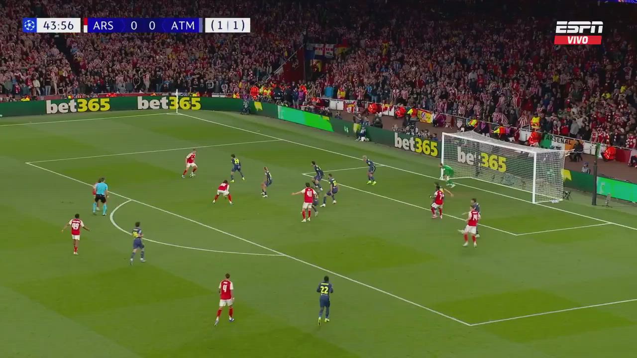 British-Nigerian superstar Bukayo Saka steered Arsenal in-front vs Atletico at tonight's #ChampionsL...