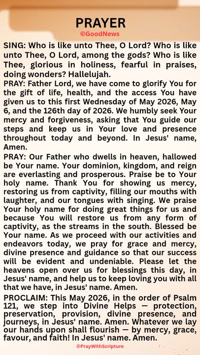 #PrayWithScriptureTodaysPrayer
PRAY: Our Father who dwells in heaven, hallowed be Your name. Your do...