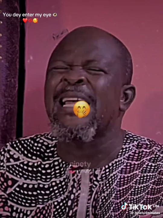 To that girl you dey enter my eye 👁️but am scared 😂