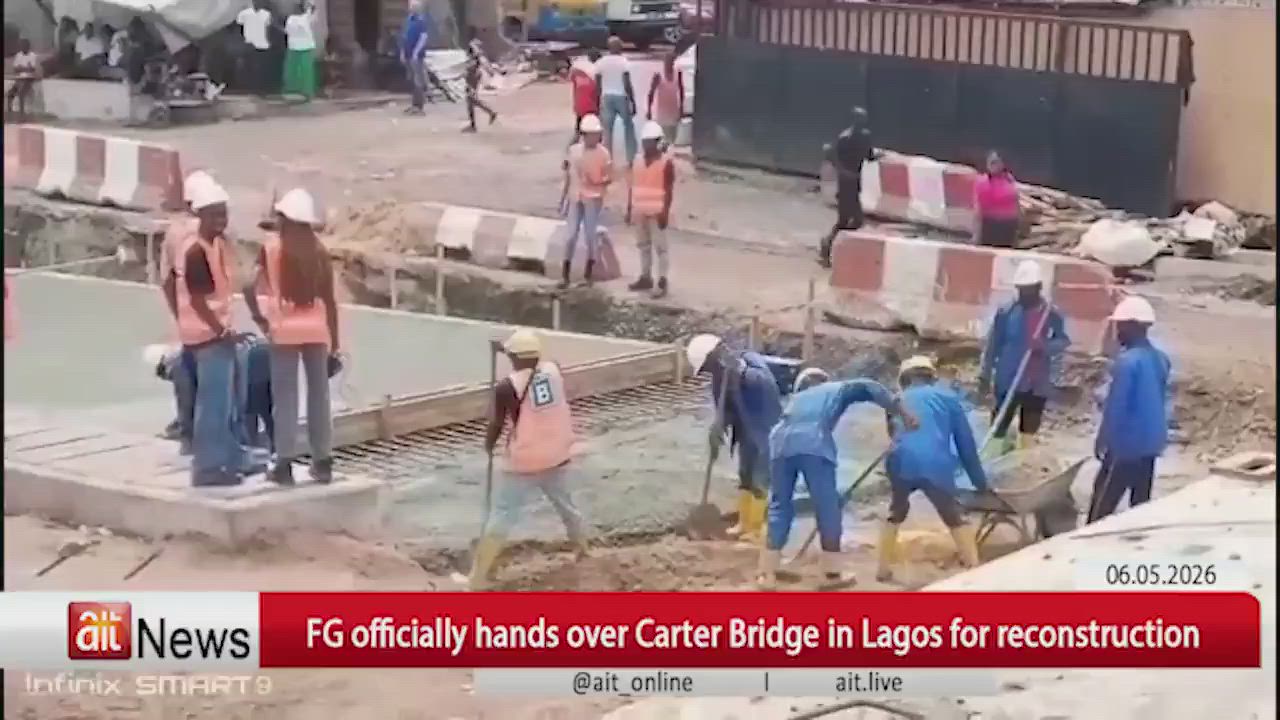 Federal Government has officially handed over Carter Bridge in Lagos for reconstruction