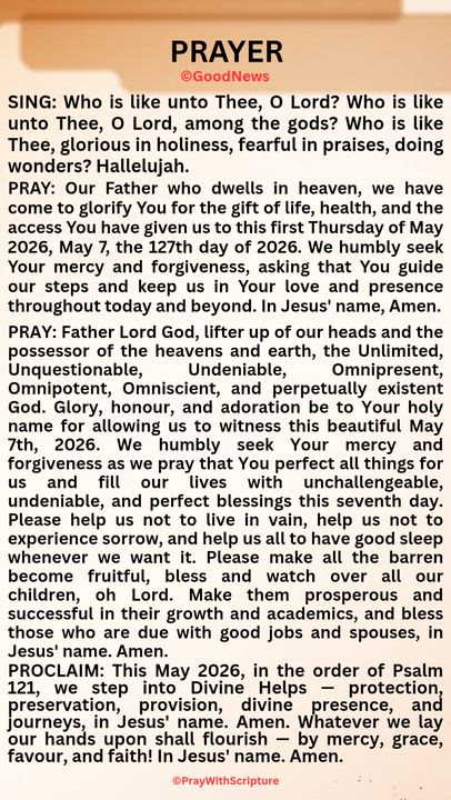 #PrayWithScriptureTodaysPrayer
PRAY: Father Lord God, lifter up of our heads and the possessor of th...