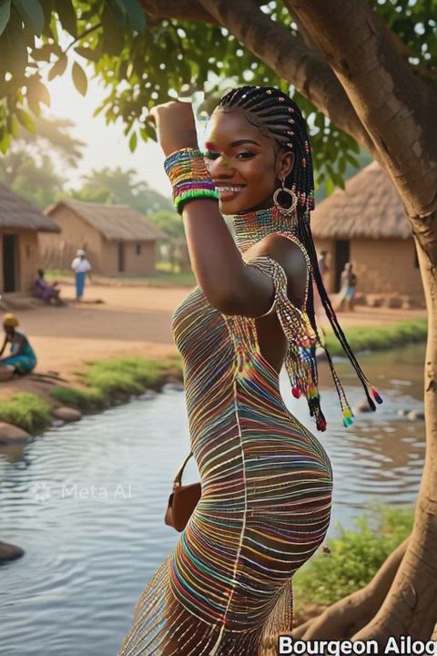 Ancestral beads, modern slay. Queen of the soil and the spotlight 👑 #BourgeonAilog @followers