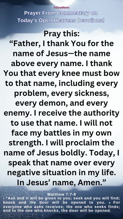 #Prayer from Commentary on Today's Open Heavens Devotional by Pastor E A Adeboye

1 John 5:14-15 Voi...
