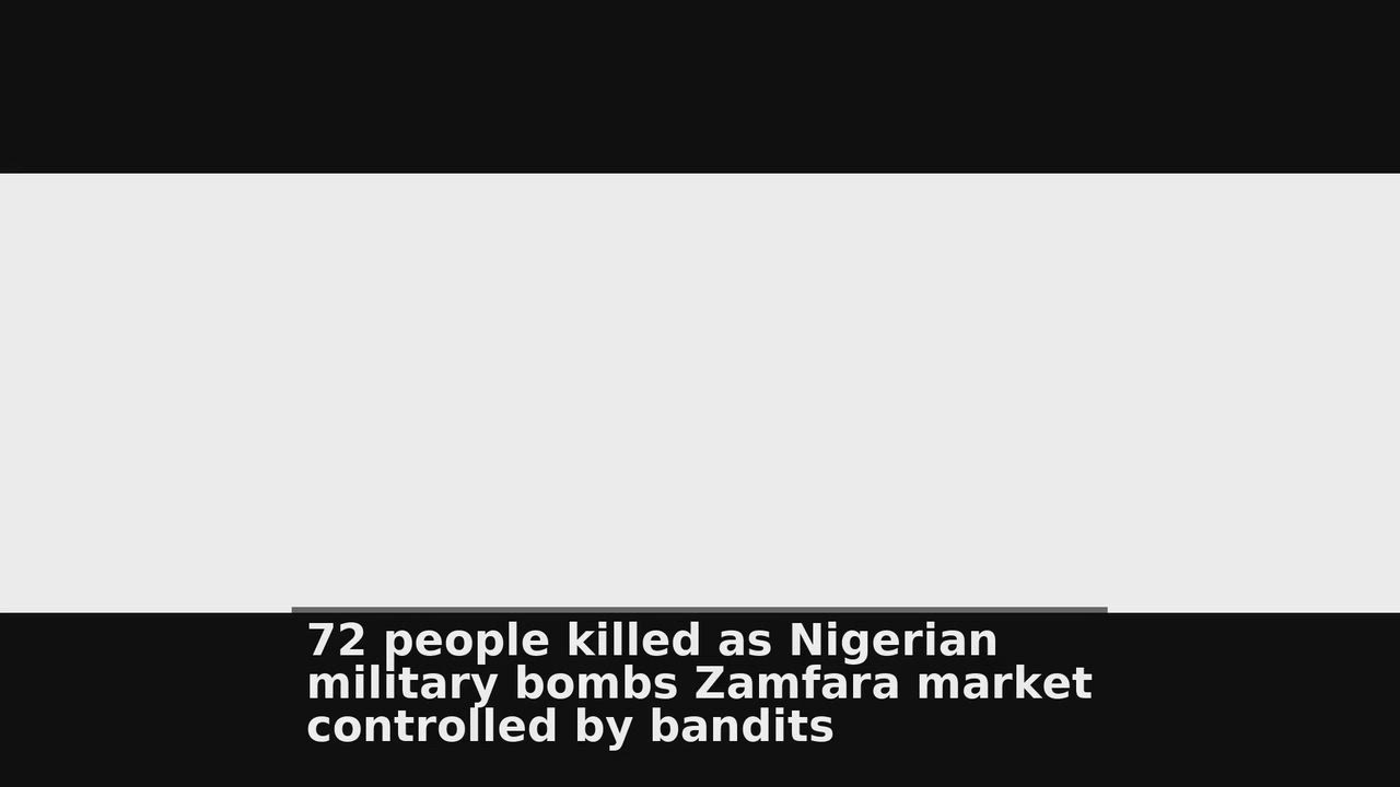 Top 10 Nigeria headlines 🙄
1. 72 people killed as Nigerian military bombs Zamfara market controlled...