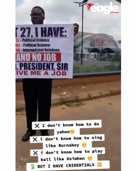 A 27-year-old Nigerian scholar, Dr. Ayomide Alokun, has sparked reactions online after protesting in...