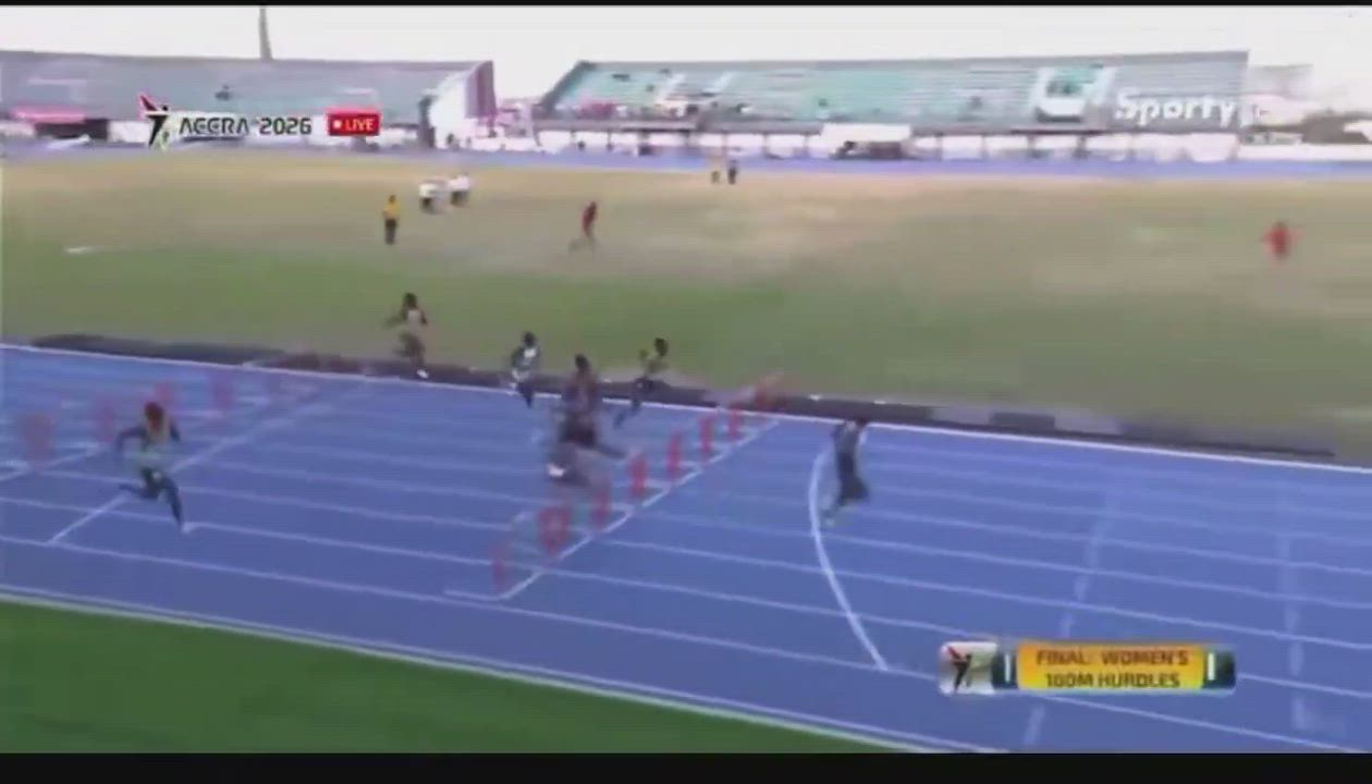Video of Tobi Amusan winning Nigeria's 🇳🇬first GOLD medal at the African Athletics Championships in...