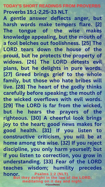 #DailyScriptureDelightsFromProverbs
Proverbs 4:7-9 TLB
Getting wisdom is the most important thing yo...