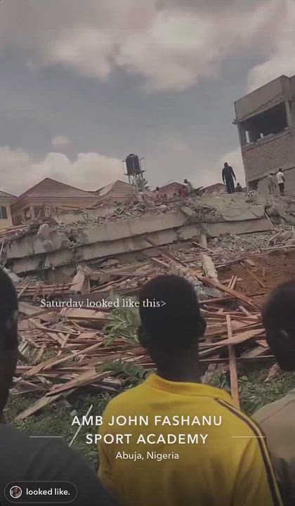 Abuja building collapse has killed five, 10 rescued as search continues