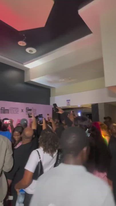 Chike at the film house cinema yesternight and ladies going crazy, all of them wanted to take pictur...
