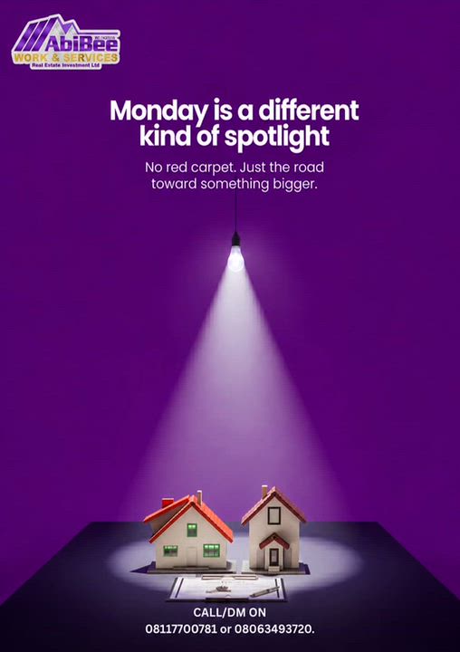 Welcome to yet another fabulous week. This week we win,build and make bold moves.

Secure a plot tod...