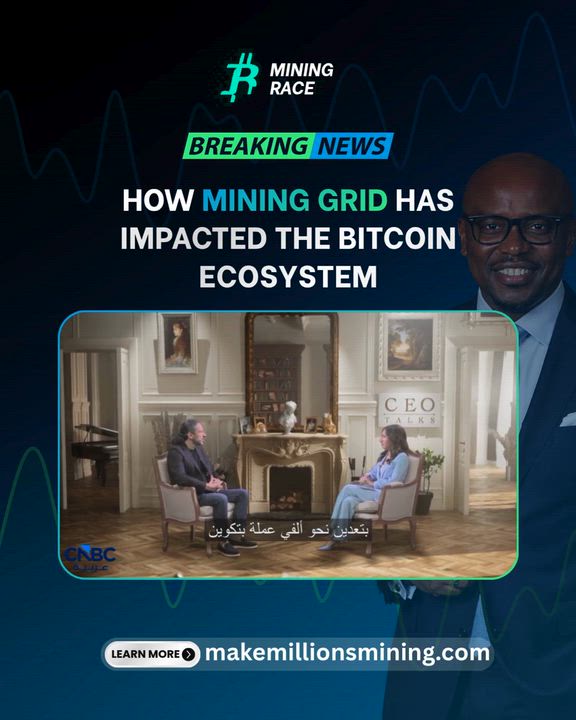 The CEO of Mining Grid just shared something powerful on CNBC Arabia.

Rami Alsridi, Founder and CEO...