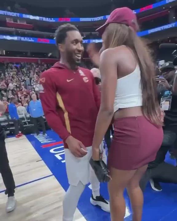 Cleveland #Cavaliers star Donovan Mitchell celebrated advancing to the Eastern Conference Finals wit...