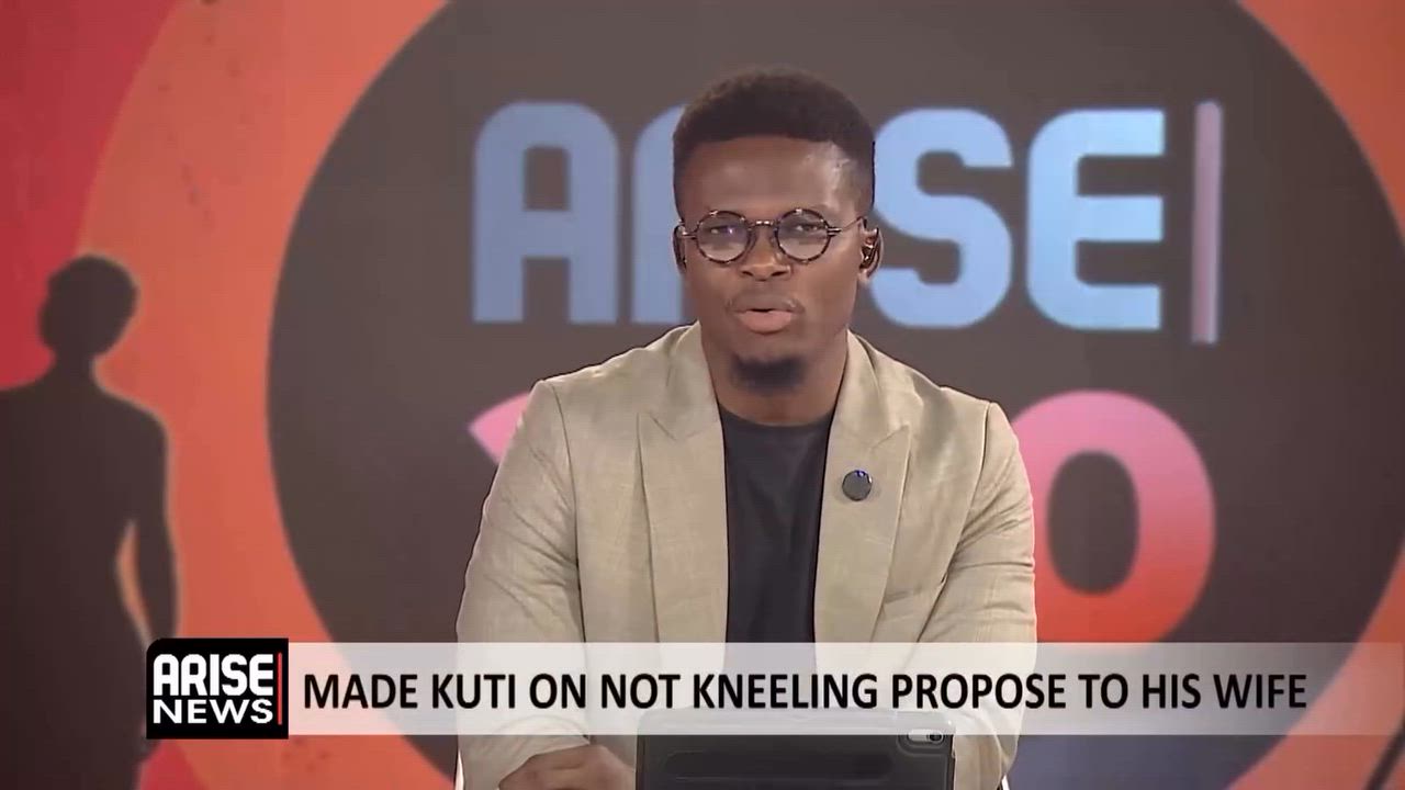 Made Kuti during an interview addressed the issue of Kneeling to propose to his wife, saying kneelin...