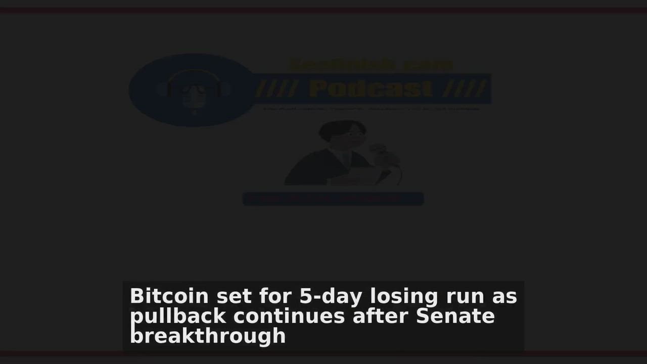 Top 10 Cryptocurrency headlines 🙄🚀 discussions:
1. Bitcoin set for 5-day losing run as pullback co...
