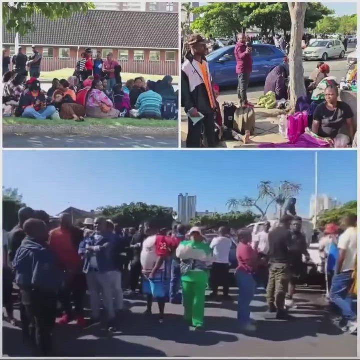 Xenophobia attacks: Foreign nationals are now seeking safety at Durban police station in South Afric...