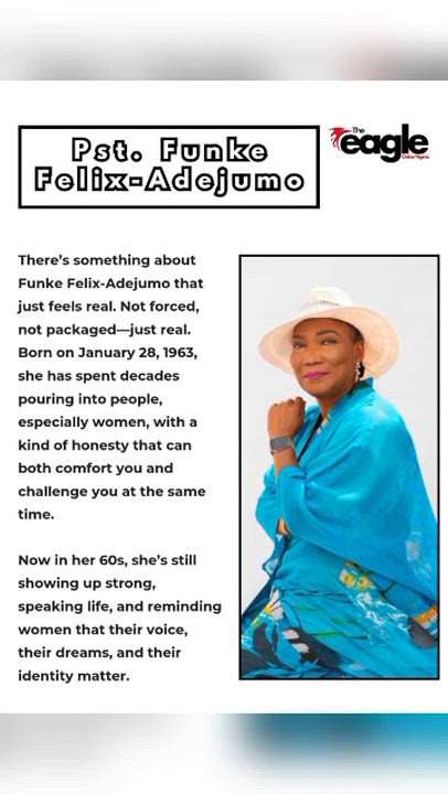 WCW Alert 🚨

Today’s WCW from The Eagle Online Nigeria goes to Funke Felix Adejumo, recognized for...