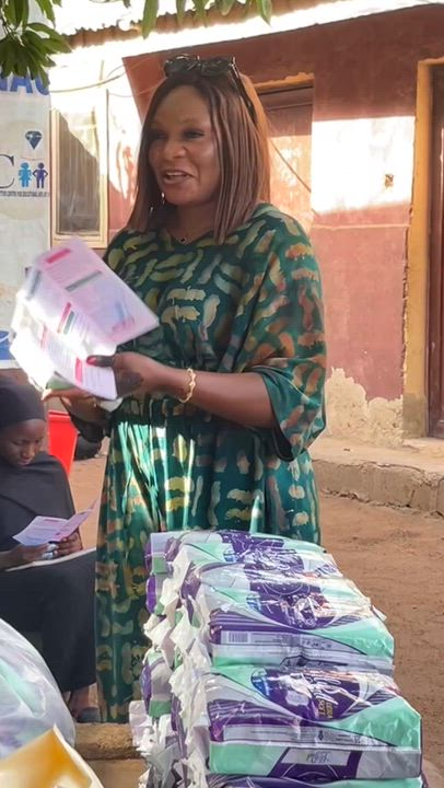 Simple illustration on how to use and dispose of sanitary pad at cornerstone orphanage Bauchi state...