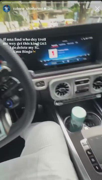 “If una find who dey troll me wey get this kind of Benz G63, I go delete my IG. Umu Bingo”

~ Cubana...