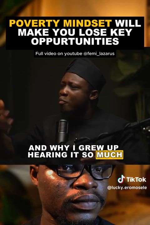 This is truly the impact of having a small mind covered with poverty.
