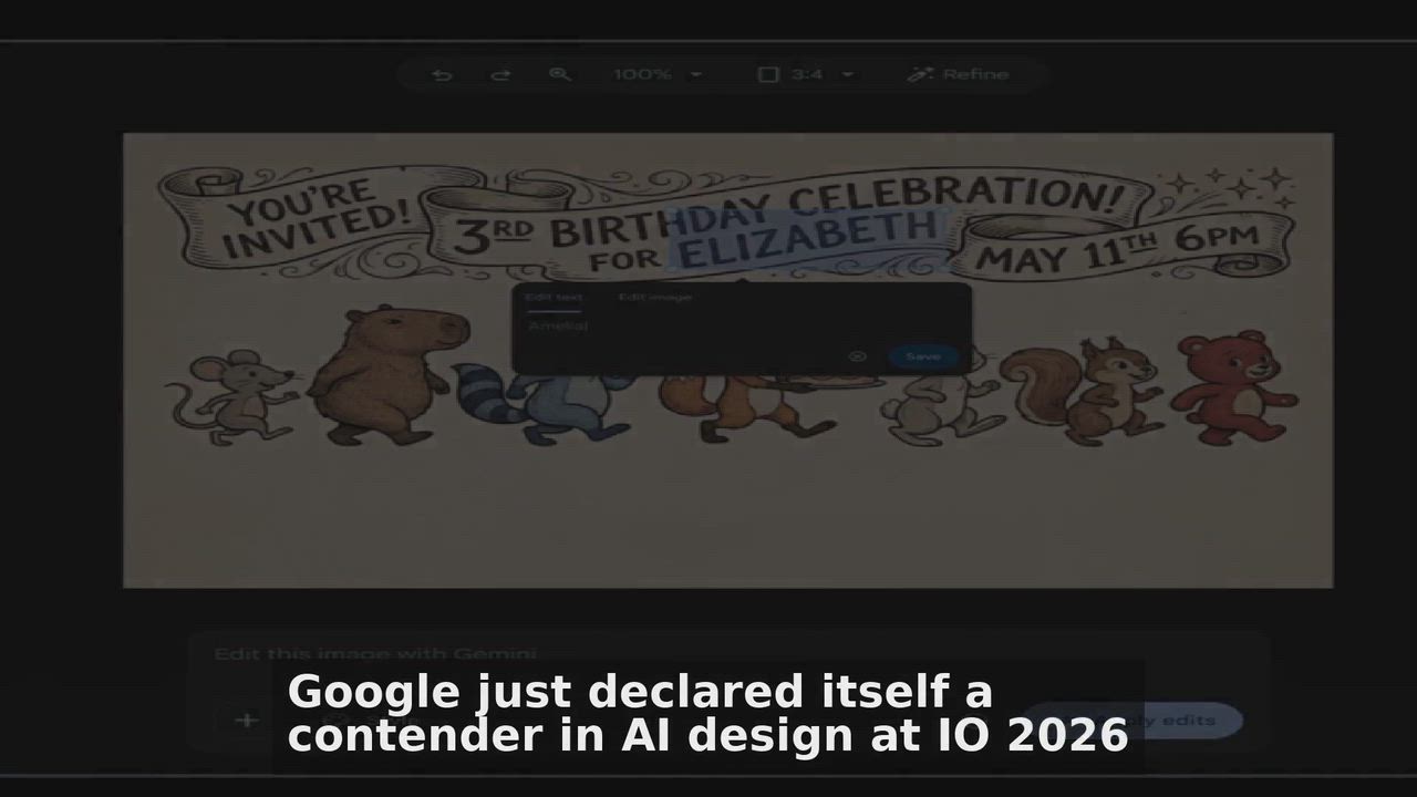 Top 10 Technology headlines 🙄🚀 discussions:
1. Google declared itself a contender in AI design at...