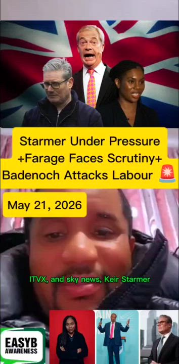 Starmer Under Pressure+Farage Faces Scrutiny+ Badenoch Attacks Labour 🚨