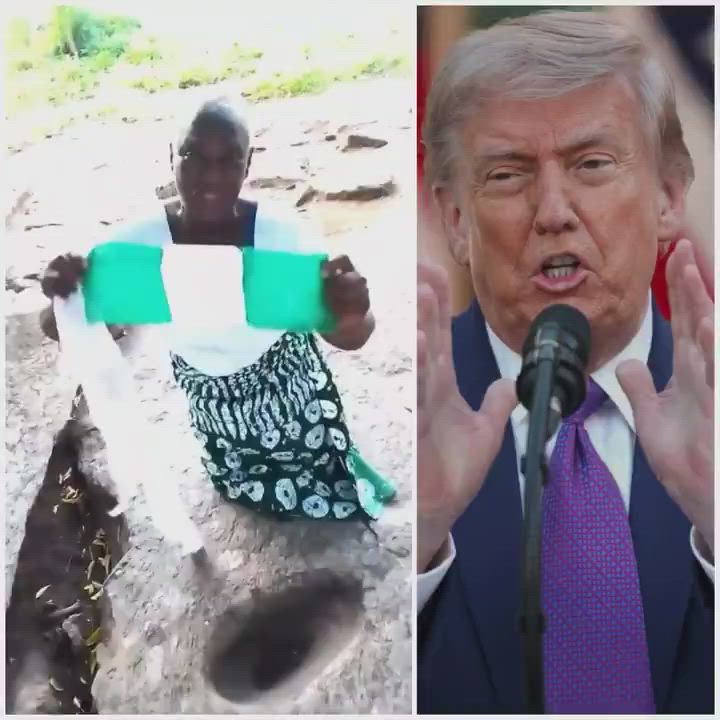 “Donald Trump, please don’t sleep come and help us in Nigeria”

— a woman cries out in pain while ex...