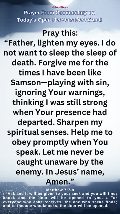 #Prayer from Commentary on Today's Open Heavens Devotional by Pastor E A Adeboye

1 John 5:14-15 Voi...