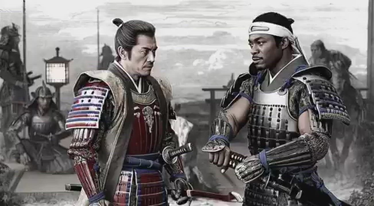 Betrayed by his own people, 
Betrayed by the Cross, 
Betrayed also by the Crescent, 
Yasuke was only...
