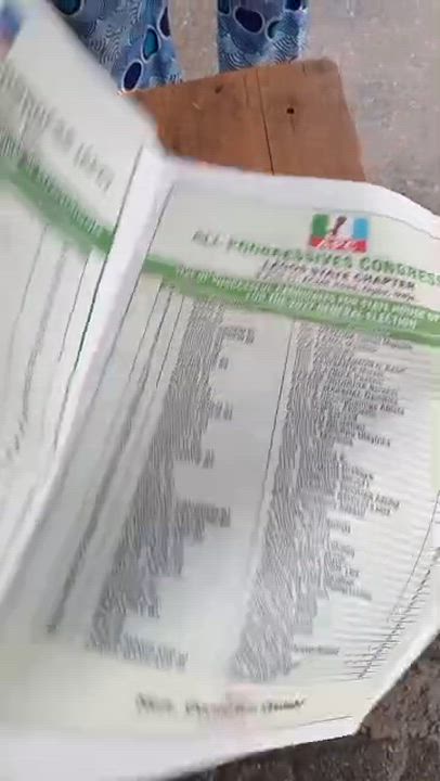 The confirmation of the list of successful candidates for House of Assembly and Reps in Lagos State