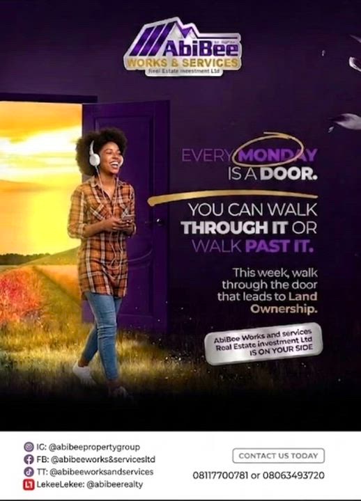 Welcome to a new week, Choose growth, action, and purpose.

Secure a plot today and invest in a futu...